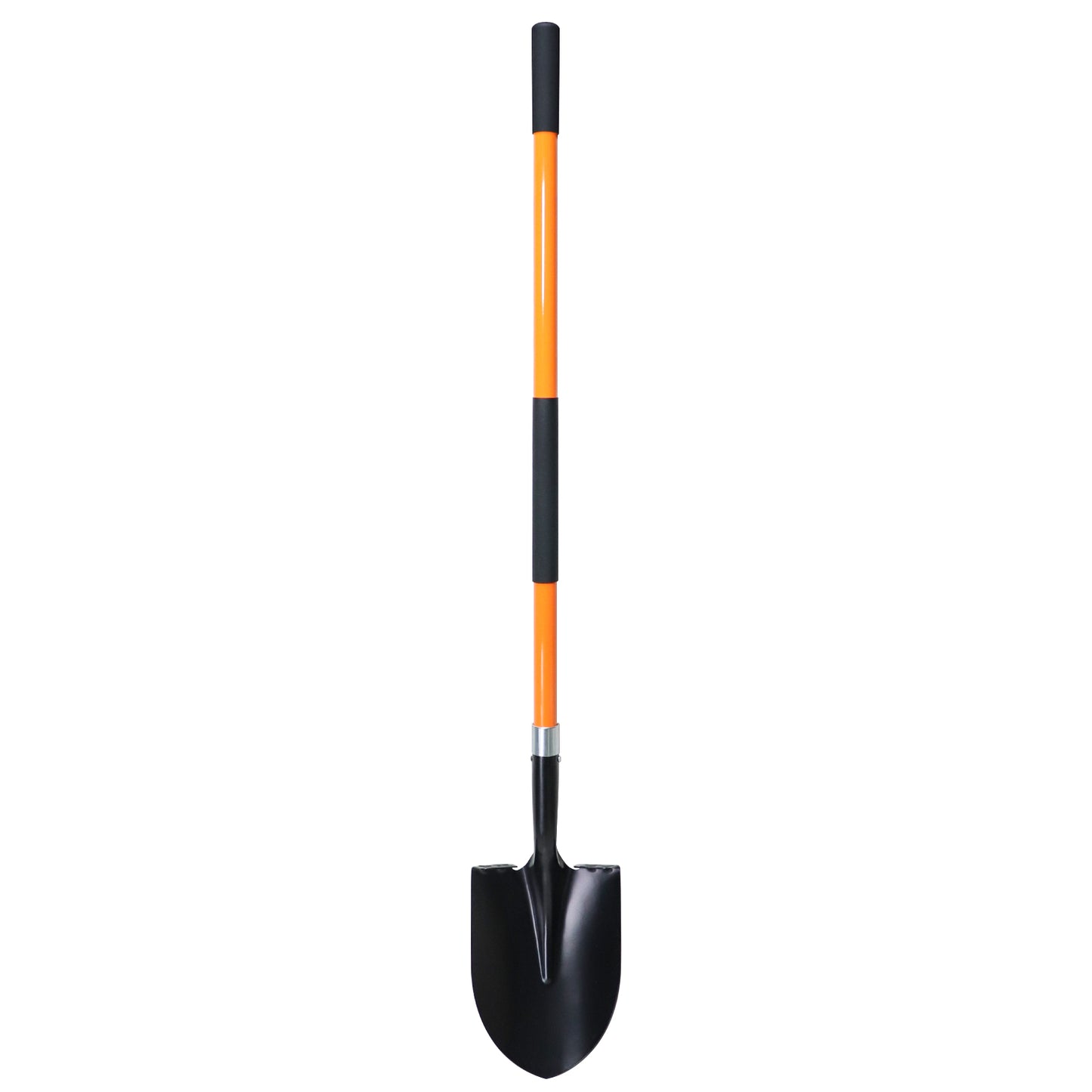 VNIMTI Shovel for Digging, 56 Inches Heavy Duty Shovel for Gardening, Round Shovel for Digging with Fiberglass Handle (Orange) - VNIMTI Tools