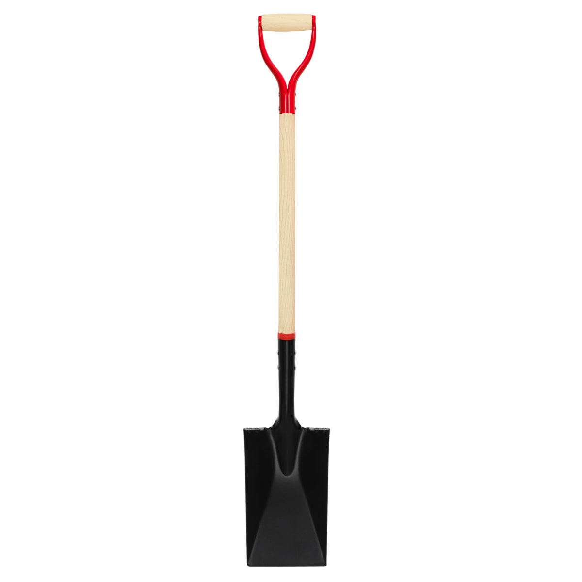 VNIMTI Shovel for Digging, Heavy Duty Spade Shovel with Wooden D-Handle, Square Flat Shovel for Gardening and Edging, 45 Inches
