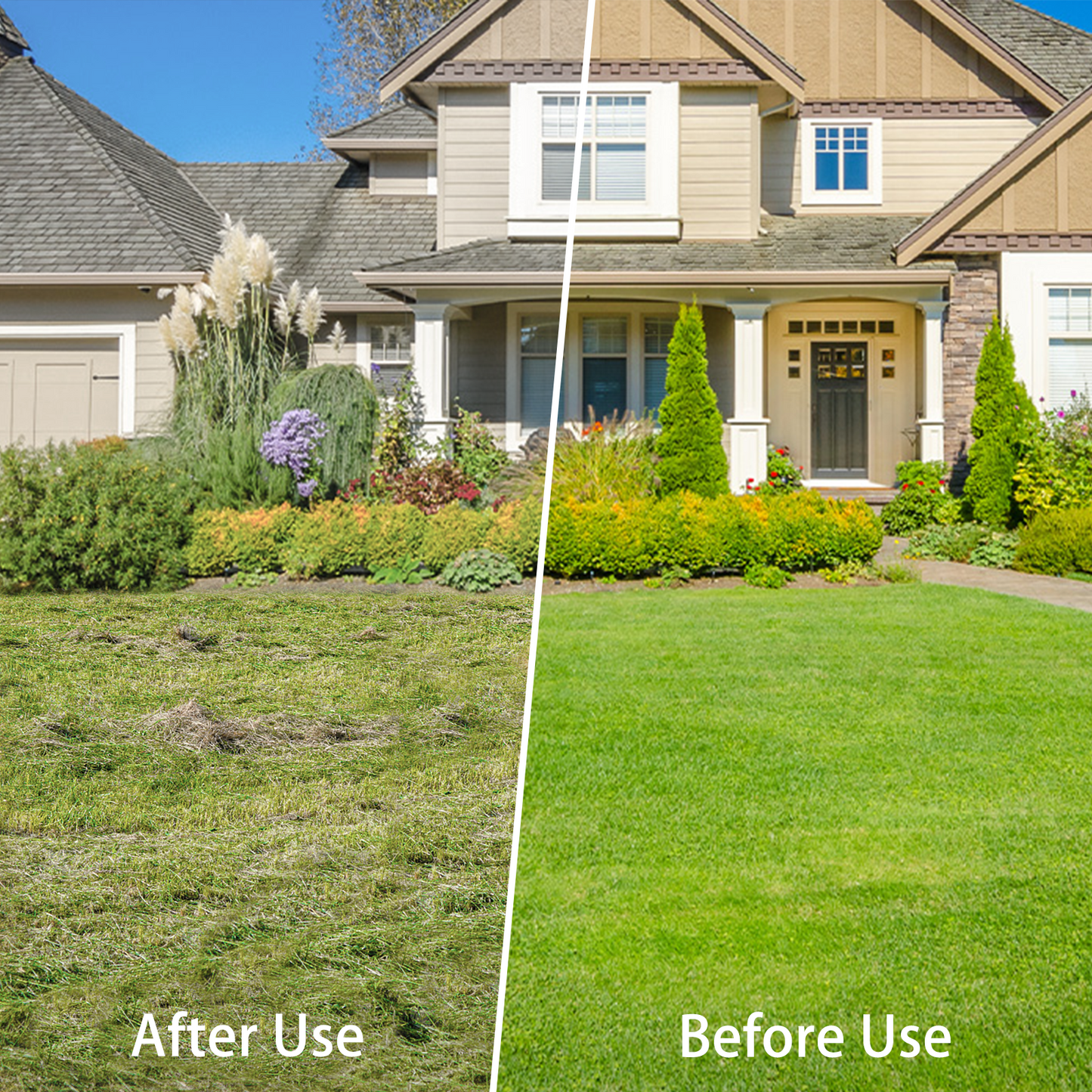 VNIMTI Thatch Rake for Lawns, 58 Inches