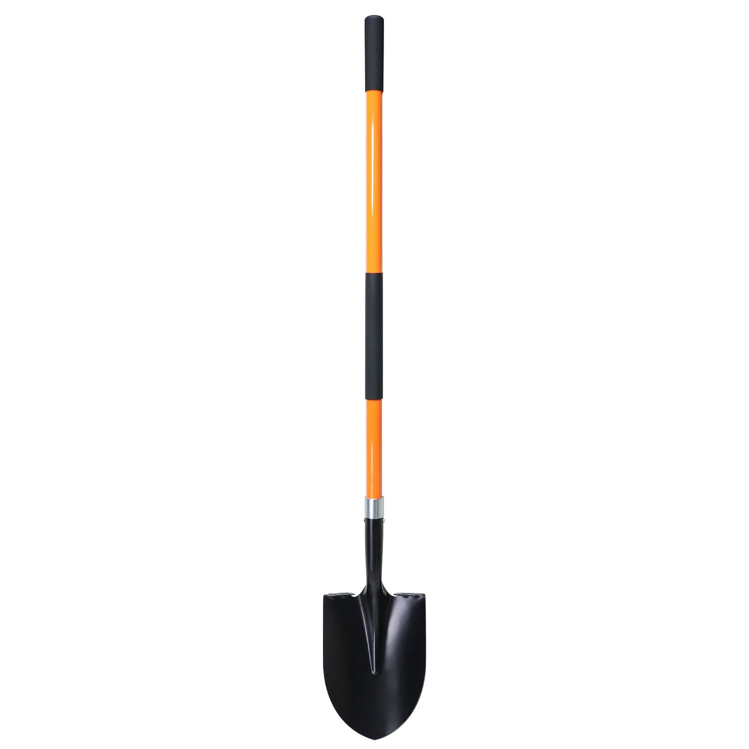 VNIMTI Shovel for Digging, 56 Inches Heavy Duty Shovel for Gardening, Round Shovel for Digging with Fiberglass Handle (Orange) - VNIMTI Tools
