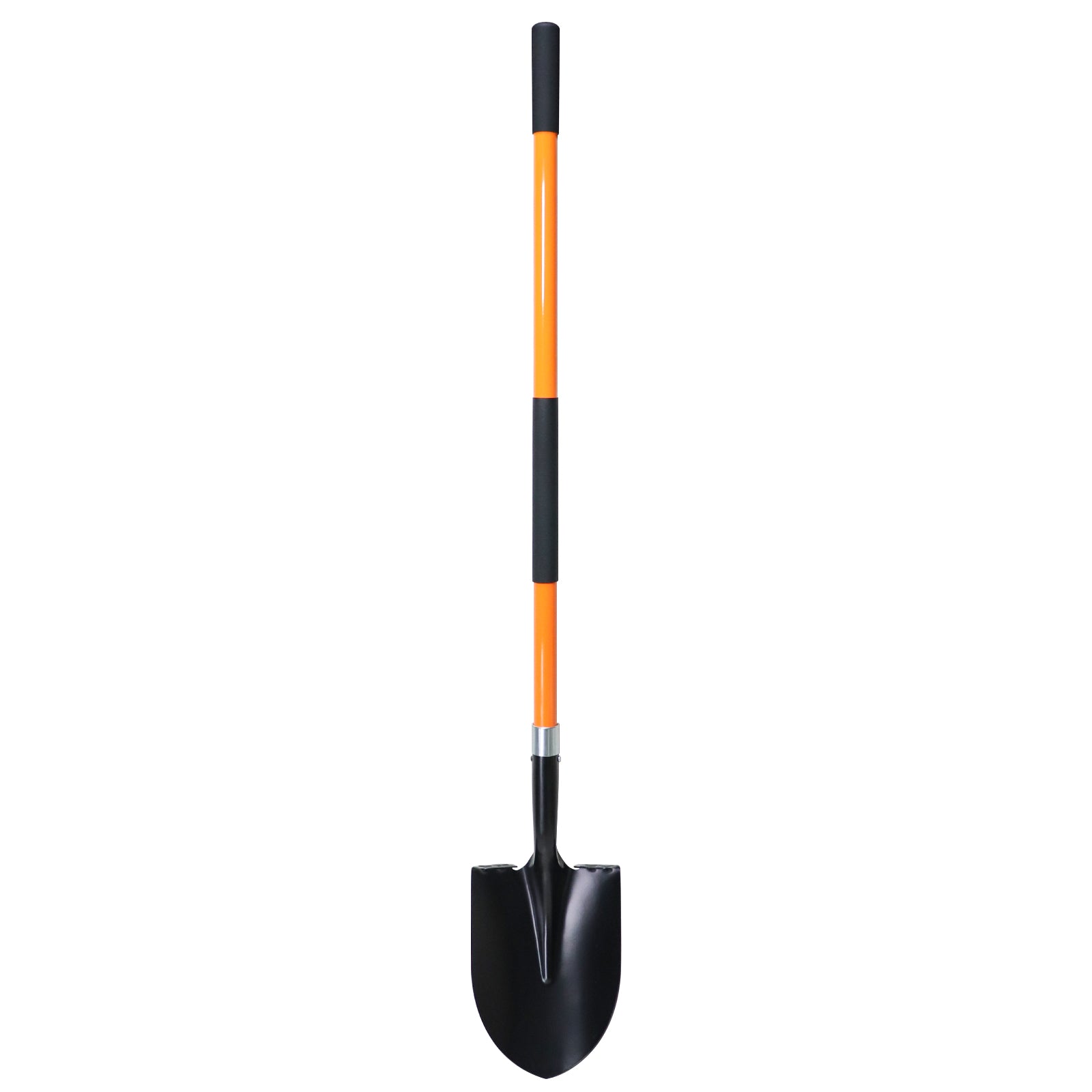 VNIMTI Shovel for Digging, 56 Inches Heavy Duty Shovel for Gardening, Round Shovel for Digging with Fiberglass Handle (Orange) - VNIMTI Tools