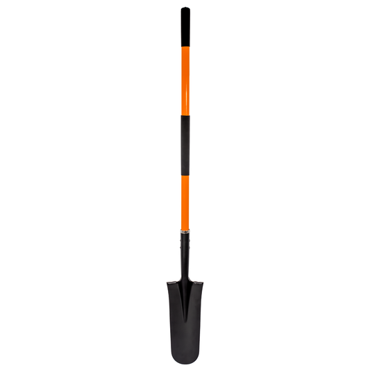 VNIMTI Shovel for Digging, Heavy Duty Shovel with Fiberglass Handle, Metal Shovel for Gardening, 58 Inches