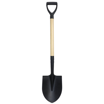 VNIMTI Shovel for Digging, Round Small Shovel with Wooden D-Handle, Metal Garden Shovel for Gardening, 41 Inches