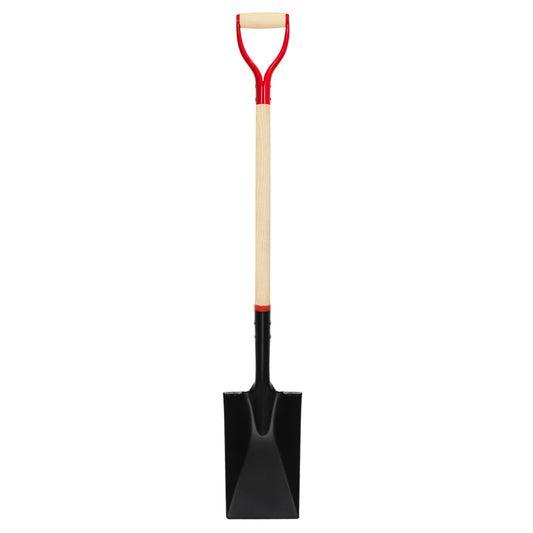 VNIMTI Shovel for Digging, Heavy Duty Spade Shovel with Wooden D-Handle, Square Flat Shovel for Gardening and Edging, 45 Inches