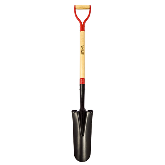 Spade Shovel,Transplanting Spade，Drain Spade,Spade Shovels for Digging,Sharp Shooter Shovel or Spade,45Inch,Stell D-Grip,Wooden Handle - VNIMTI Tools