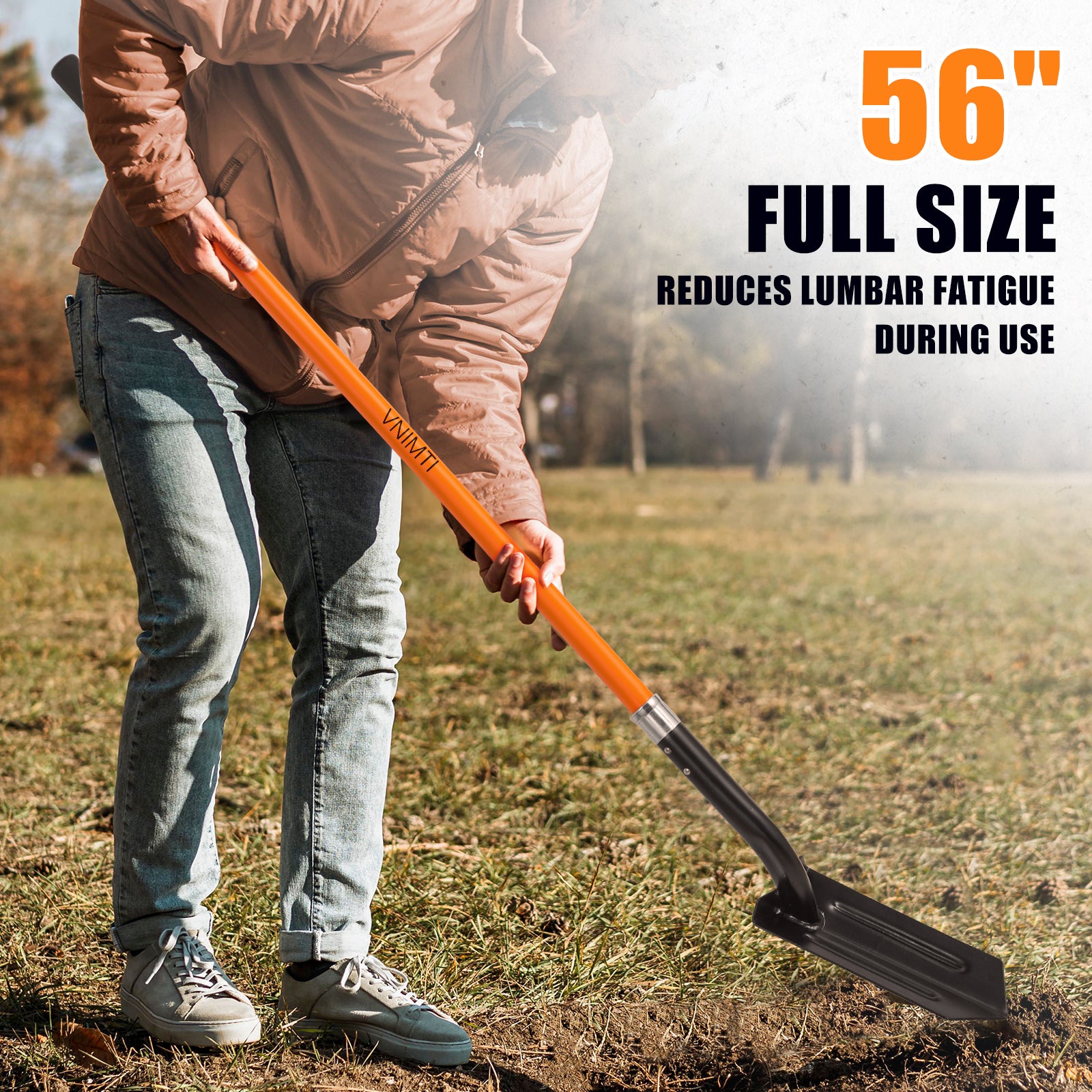 VNIMTI Trench Shovel for Digging, 4-Inch Trenching Shovel with